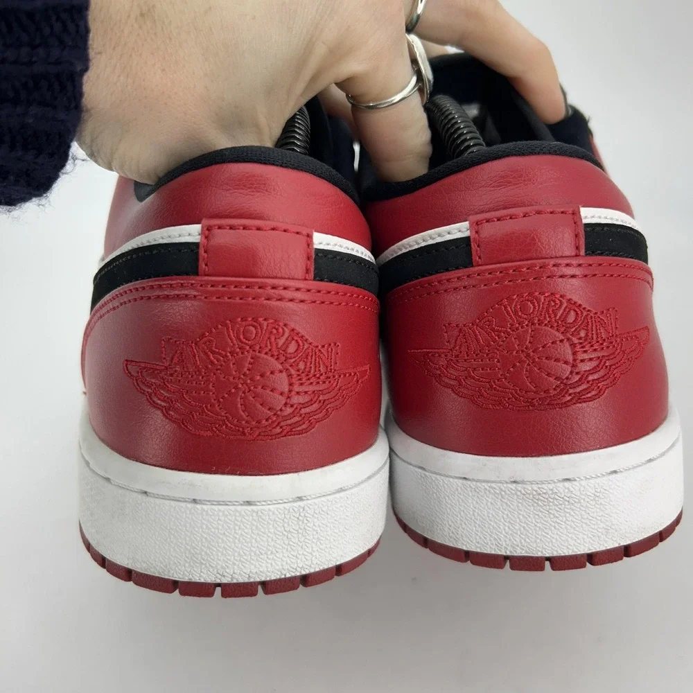Nike Air Jordan 1 Low Shoes Mens‎ Size 10.5 Black Gym Red Black Toe 553558-116